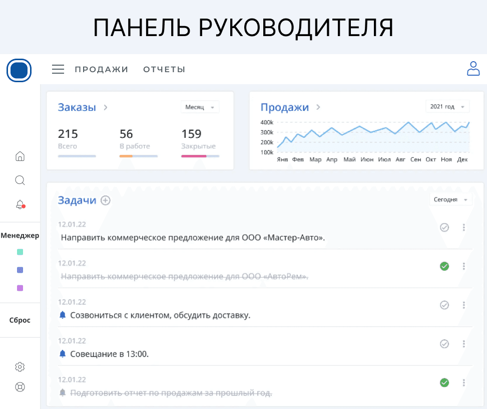 CRM-система для поставщика и производителя оборудования